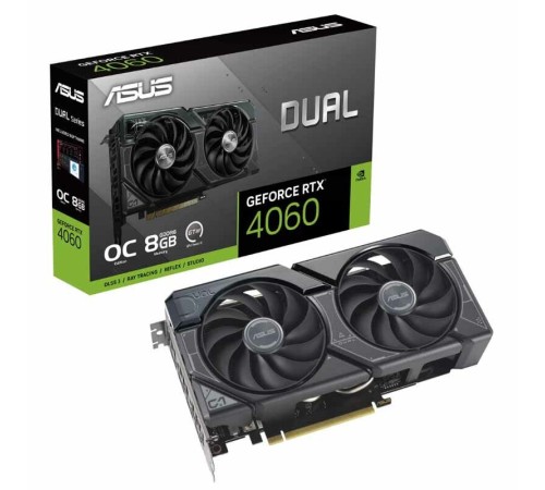 Видеокарта Asus GeForce RTX 4060 OC Edition 8GB GDDR6 DUAL-RTX4060-O8G (90YV0JC0-M0NA00)