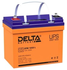 Аккумулятор Delta 12V 33Ah (DTM 1233 L)