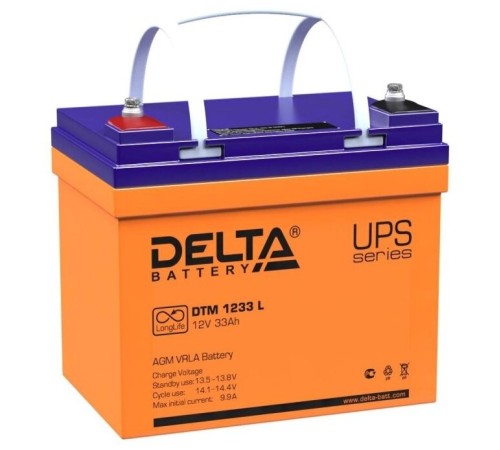 Аккумулятор Delta 12V 33Ah (DTM 1233 L)