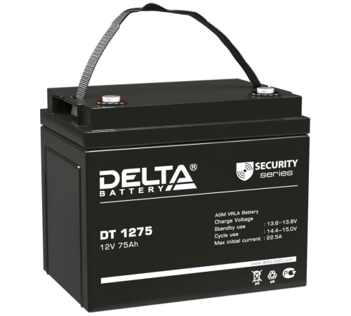 Аккумулятор Delta 12V 75Ah (DT 1275)