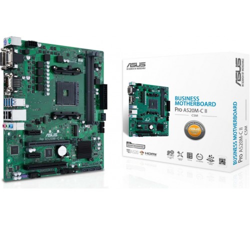 Материнская плата Asus PRO A520M-C II/CSM (90MB18F0-M0EAYC)