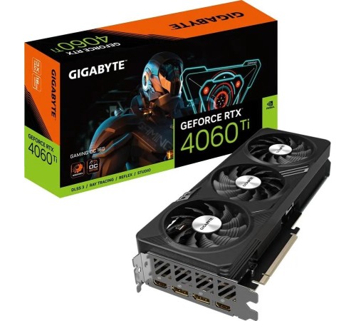 Видеокарта Gigabyte PCI-E 4.0 GV-N406TGAMING-16GD NVIDIA GeForce RTX 4060TI (GV-N406TGAMING-16GD)