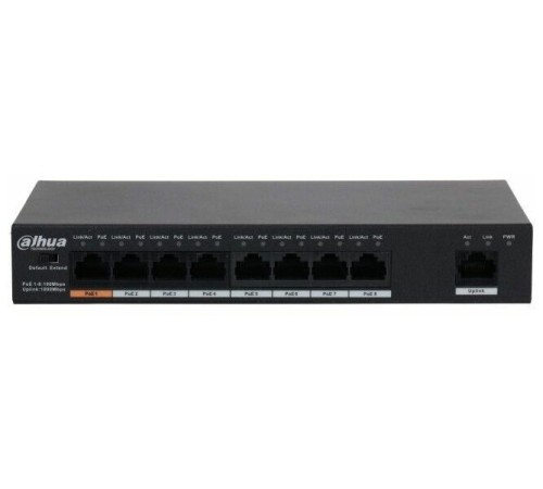 Коммутатор Dahua DH-PFS3009-8ET1GT-96-V2