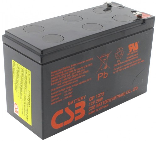 Аккумулятор CSB 12V 28Вт/Эл (GP1272 (12V28W) )