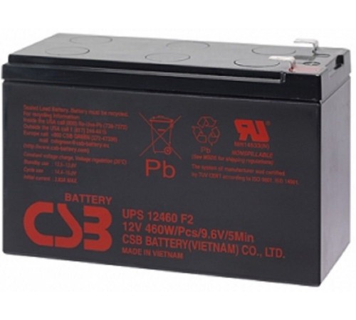 Аккумулятор CSB 12V 9Ah (UPS12460 F2)