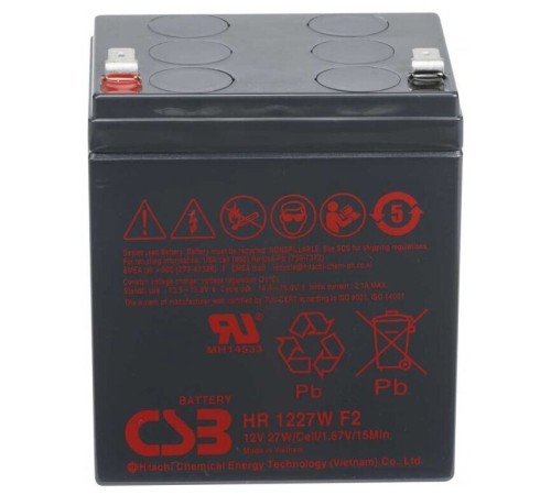 Аккумулятор CSB 12V 27Вт/Эл (HR1227W F2)