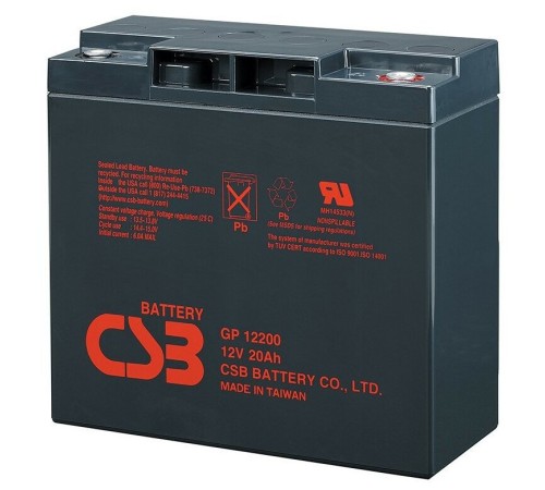 Аккумулятор CSB 12V 20Ah (XTV12200 WT)