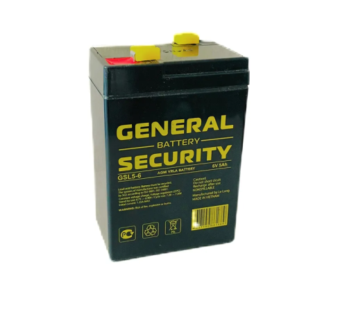 Аккумулятор General Security 6V 5Ah (GSL5-6)
