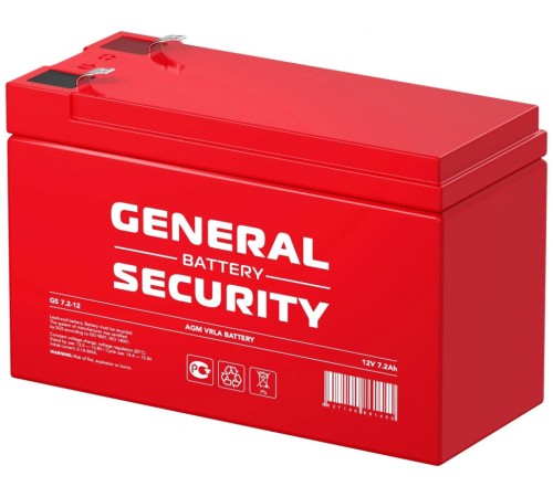 Аккумулятор General Security 12V 7,2Ah (GS7.2-12)