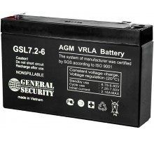 Аккумулятор General Security 6V 7Ah (GS7.2-6)
