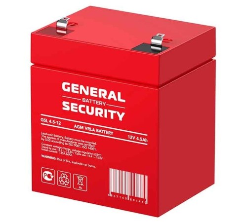 Аккумулятор General Security 12V 4,5Ah (GS4.5-12)