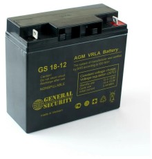 Аккумулятор General Security 12V 18Ah (GS18-12)