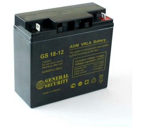 Аккумулятор General Security 12V 18Ah (GS18-12)