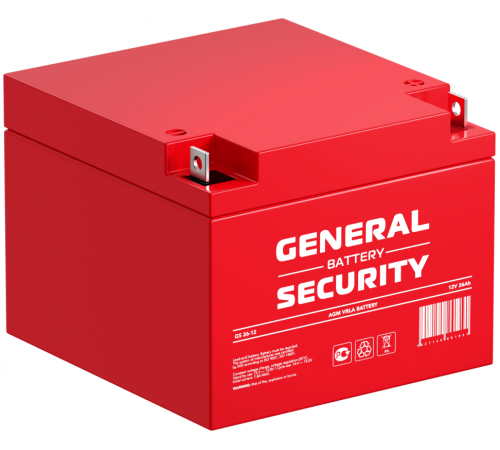 Аккумулятор General Security 12V 26Ah (GS26-12)