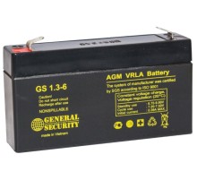 Аккумулятор General Security 6V 1,3Ah (GS1.3-6)