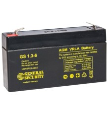 Аккумулятор General Security 6V 1,3Ah (GS1.3-6)