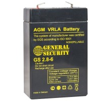 Аккумулятор General Security 6V 2,8Ah (GS2.8-6)
