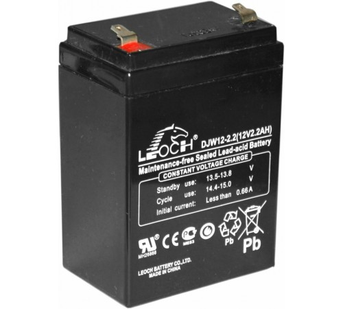 Аккумулятор Leoch 12V 2,2Ah (DJW12-2.2)