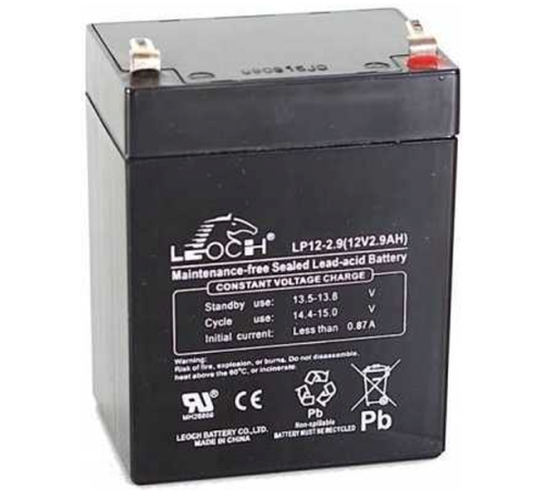 Аккумулятор Leoch 12V 2,9Ah (DJW12-2.9)