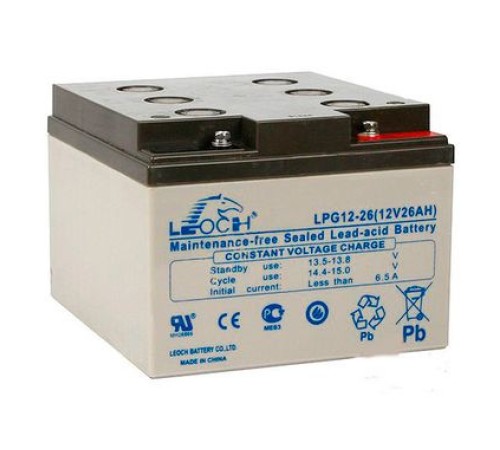 Аккумулятор Leoch 12V 26Ah (LPG12-26)
