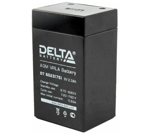 Аккумулятор Delta DT 6023 (75)