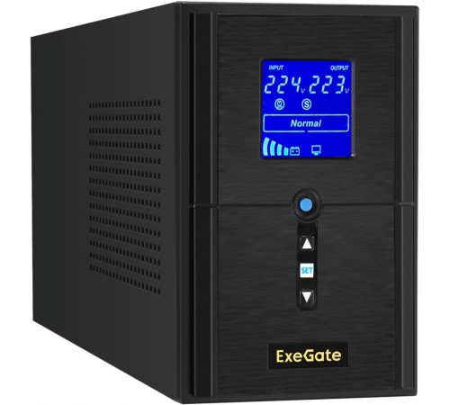 ИБП ExeGate SineTower SZ-1000.LCD.AVR.2SH.1C13.USB (EX295987RUS)