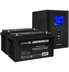 ИБП + батарея ExeGate SineTower SZ-1000.LCD.AVR.2SH.1C13.USB (EX296804RUS)