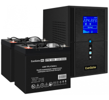 ИБП + батарея ExeGate SineTower SZ-1000.LCD.AVR.2SH.1C13.USB (EX296796RUS)