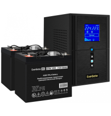 ИБП + батарея ExeGate SineTower SZ-1000.LCD.AVR.2SH.1C13.USB (EX296796RUS)