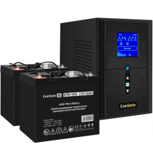 ИБП + батарея ExeGate SineTower SZ-1500.LCD.AVR.2SH.1C13.USB (EX296819RUS)