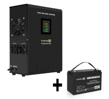 ИБП + батарея ExeGate FineSine SX-1000.LCD.AVR.2SH (EX296554RUS)