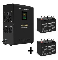 ИБП + батарея ExeGate FineSine SX-2500.LCD.AVR.2SH (EX296613RUS)