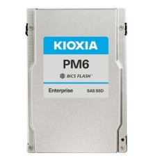 SSD накопитель Kioxia PM6-V 15.36Tb, Объем 15.36 Тб, форм-фактор 2.5", интерфейс SAS, скорость записи до: 3700 MБ/с, скорость чтения до: 4150 MБ/с,