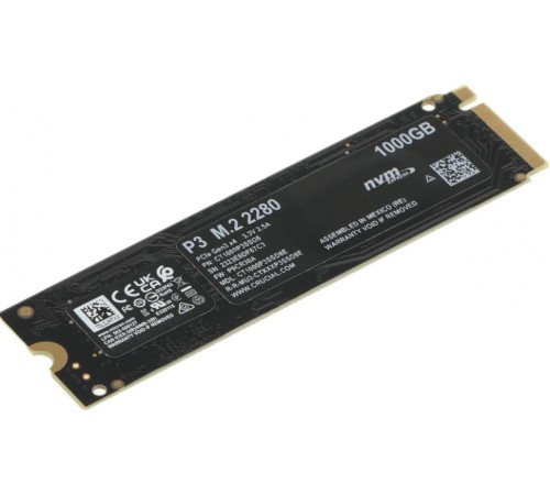 SSD накопитель Crucial P3 1Tb (CT1000P3SSD8)