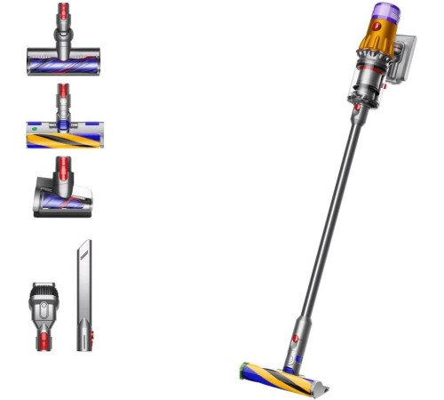 Ручной пылесос Dyson V12 Detect Slim Absolute SV46 желтый/серебристый (470521-01)