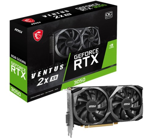 Видеокарта MSI RTX 3050 VENTUS 2X E 6G OC