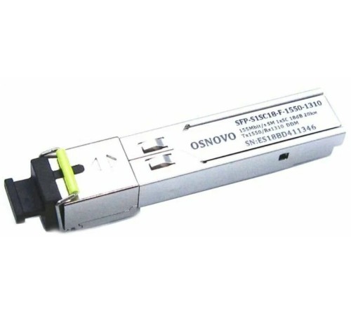 Трансивер Osnovo SFP-S1SC18-F-1550-1310-I