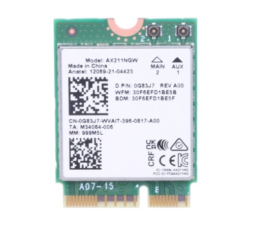 Сетевой адаптер Intel Wi-Fi 6E AX211 (AX211.NGWG.NV)