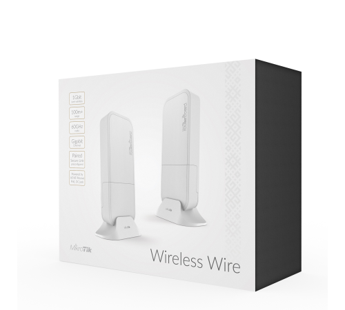 Точка доступа MikroTik wAP 60G Wireless Wire RBwAPG-60ad kit RBWAPG-60ADKIT