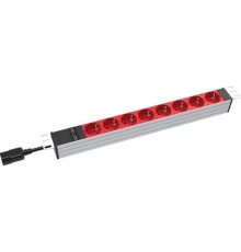 Блок розеток RakTek горизонтальный 8xSchuko (RTSA1608S14)