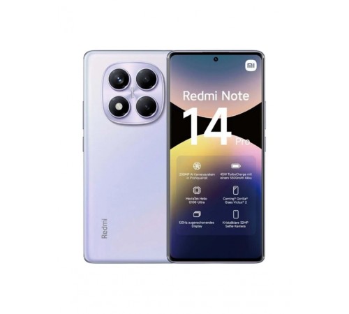 Смартфон Xiaomi Redmi Note 14 Pro 12+256Gb фиолетовый (MZB0IVWRU)