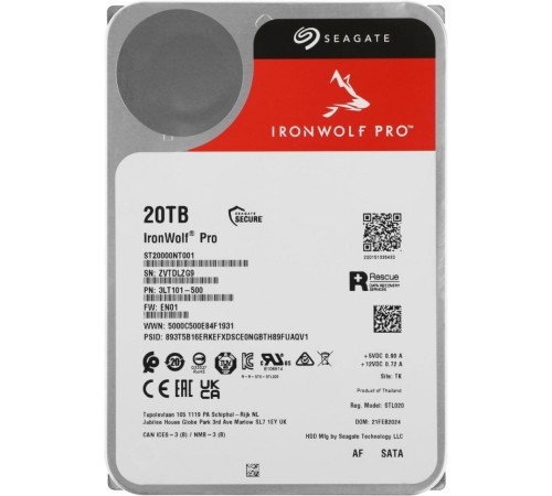 Жёсткий диск Seagate 20Tb (ST20000NT001)