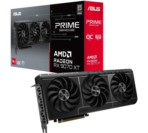 Видеокарта Asus AMD Radeon RX 9070 XT 16Gb PRIME-RX9070XT-O16G (90YV0L71-M0NA00)