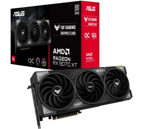 Видеокарта Asus Radeon RX 9070 XT 16Gb TUF-RX9070XT-O16G-GAMING (90YV0L70-M0NA00)