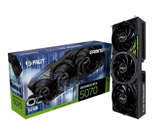 Видеокарта Palit nVidia GeForce RTX 5070 GamingPro OC 12Gb (NE75070T19K9-GB2050A)