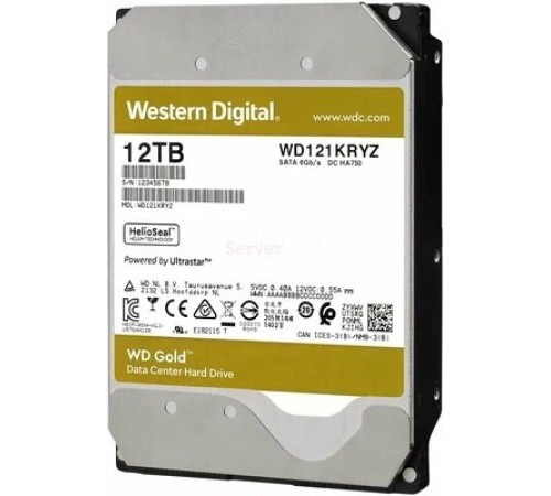 Жесткий диск Western Digital Gold 12Tb (WD122KRYZ)
