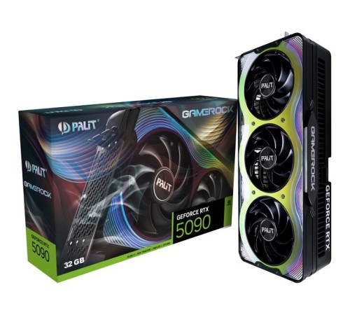 Видеокарта Palit NVIDIA GeForce RTX 5090 GameRock 32Gb (NE75090019R5-GB2020G)