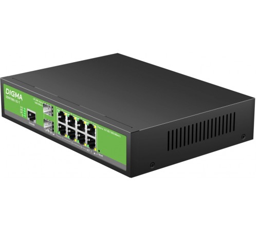 Коммутатор Digma DSW708G-2S-T
