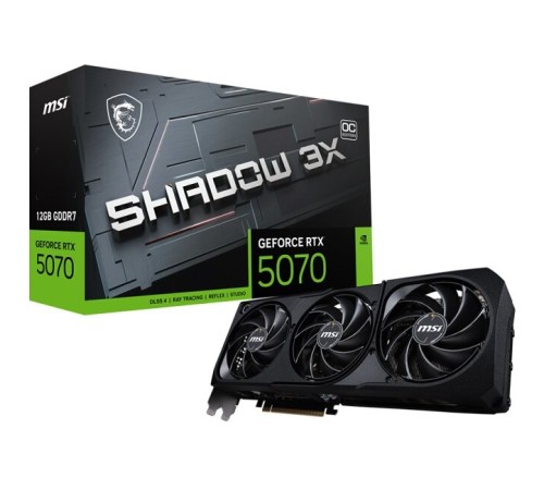 Видеокарта MSI nVidia GeForce (RTX 5070 12G SHADOW 3X OC)