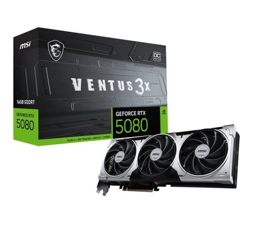 Видеокарта MSI nVidia GeForce (RTX 5080 16G VENTUS 3X OC)